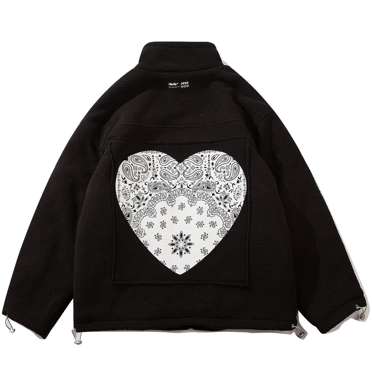Print Pattern Sherpa Winter Coat