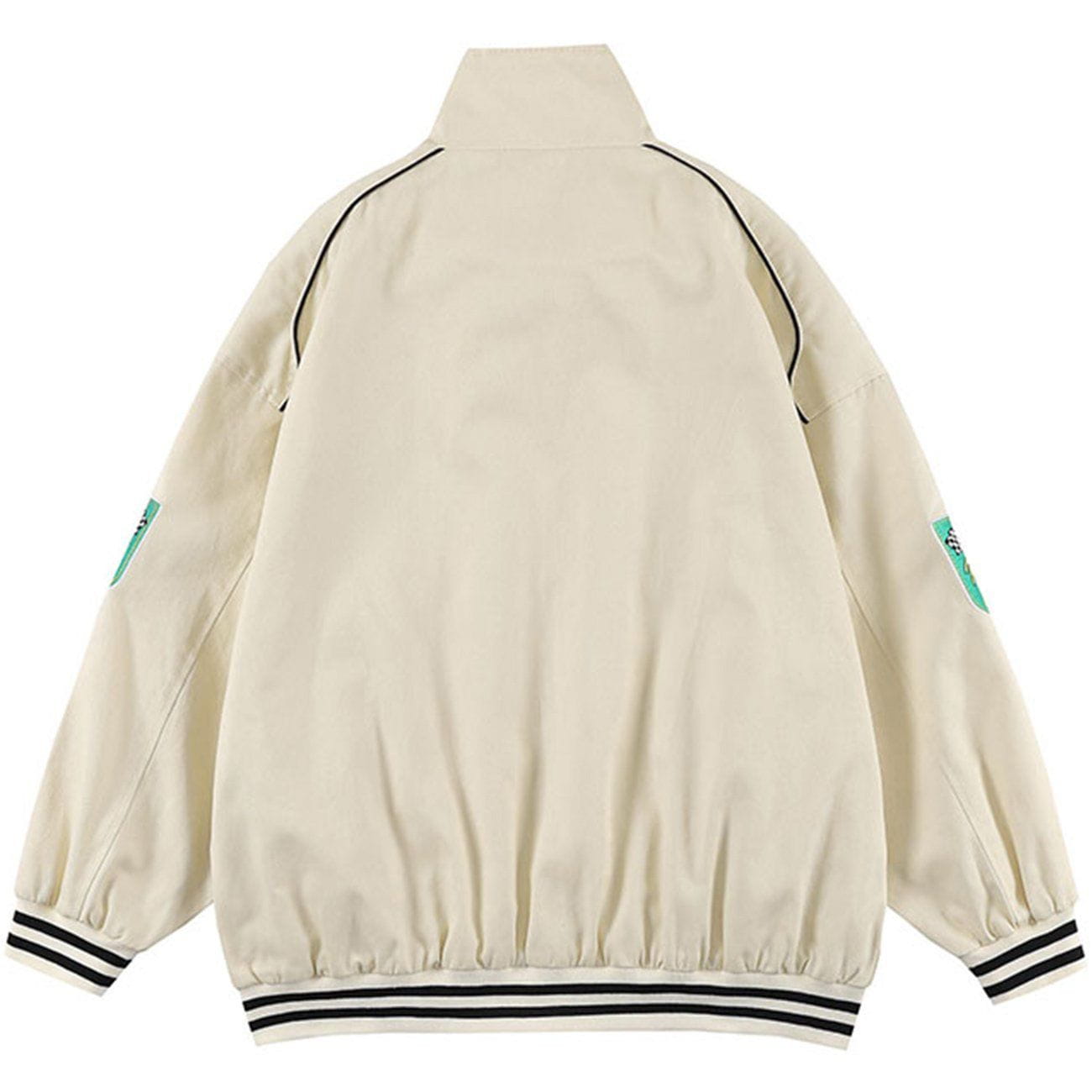 Print Stitching Winter Coat