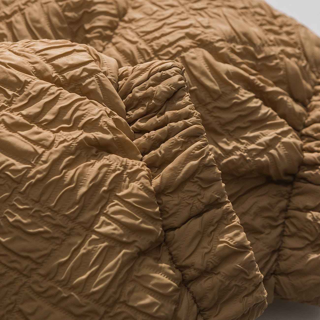 Pure Color Crumpled Winter Coat