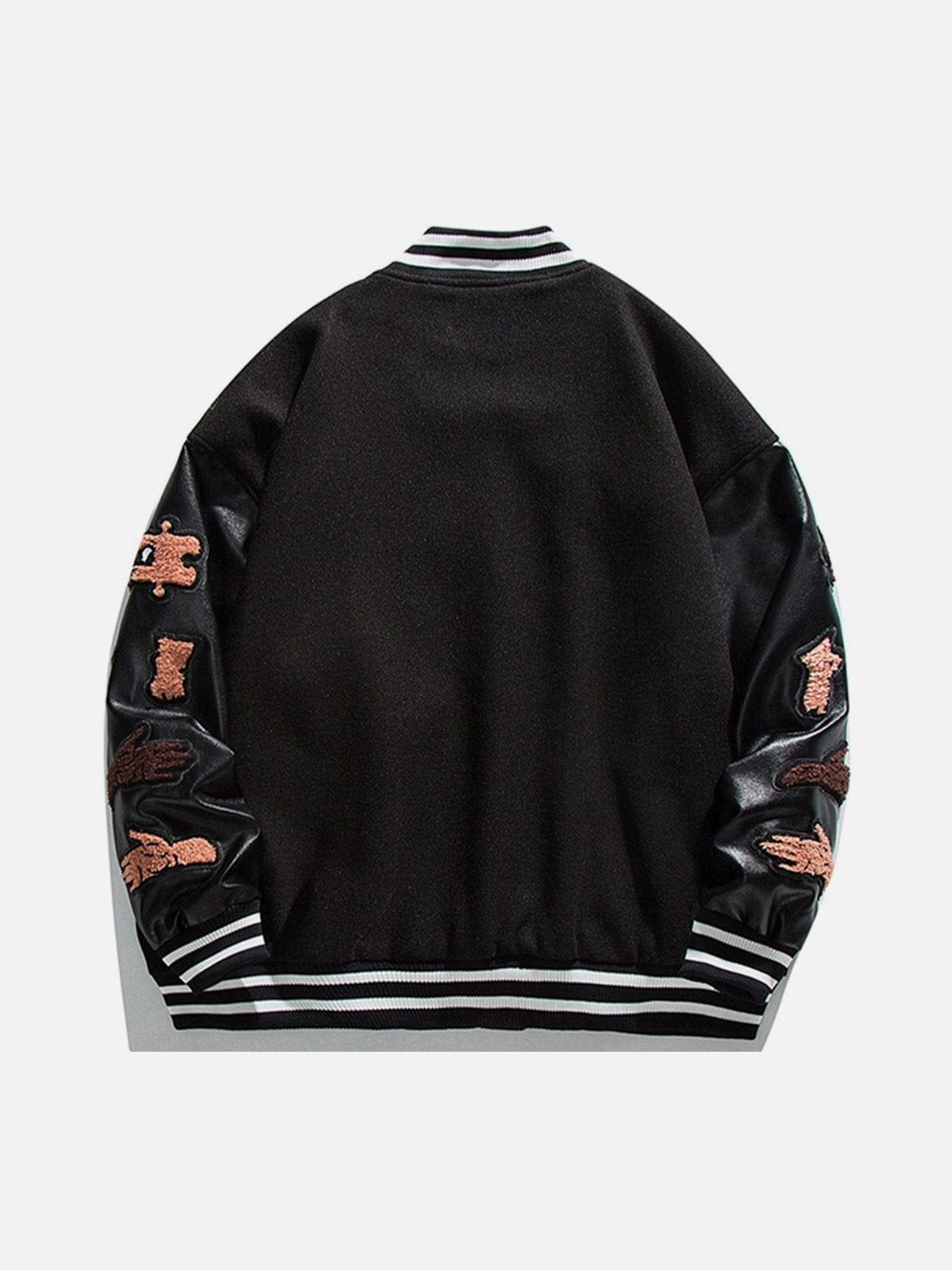 Puzzle Embroidery Varsity Jacket