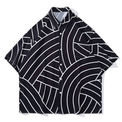 Random Stripe Short Sleeve Shirt