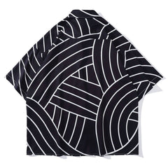 Random Stripe Short Sleeve Shirt