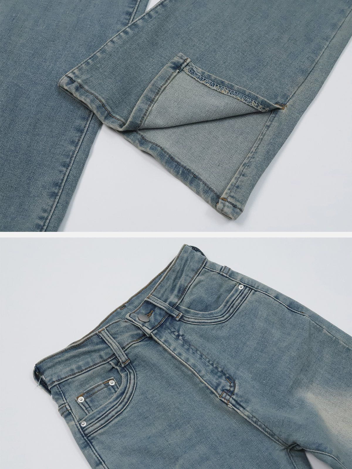 Rough Edge Flared Jeans