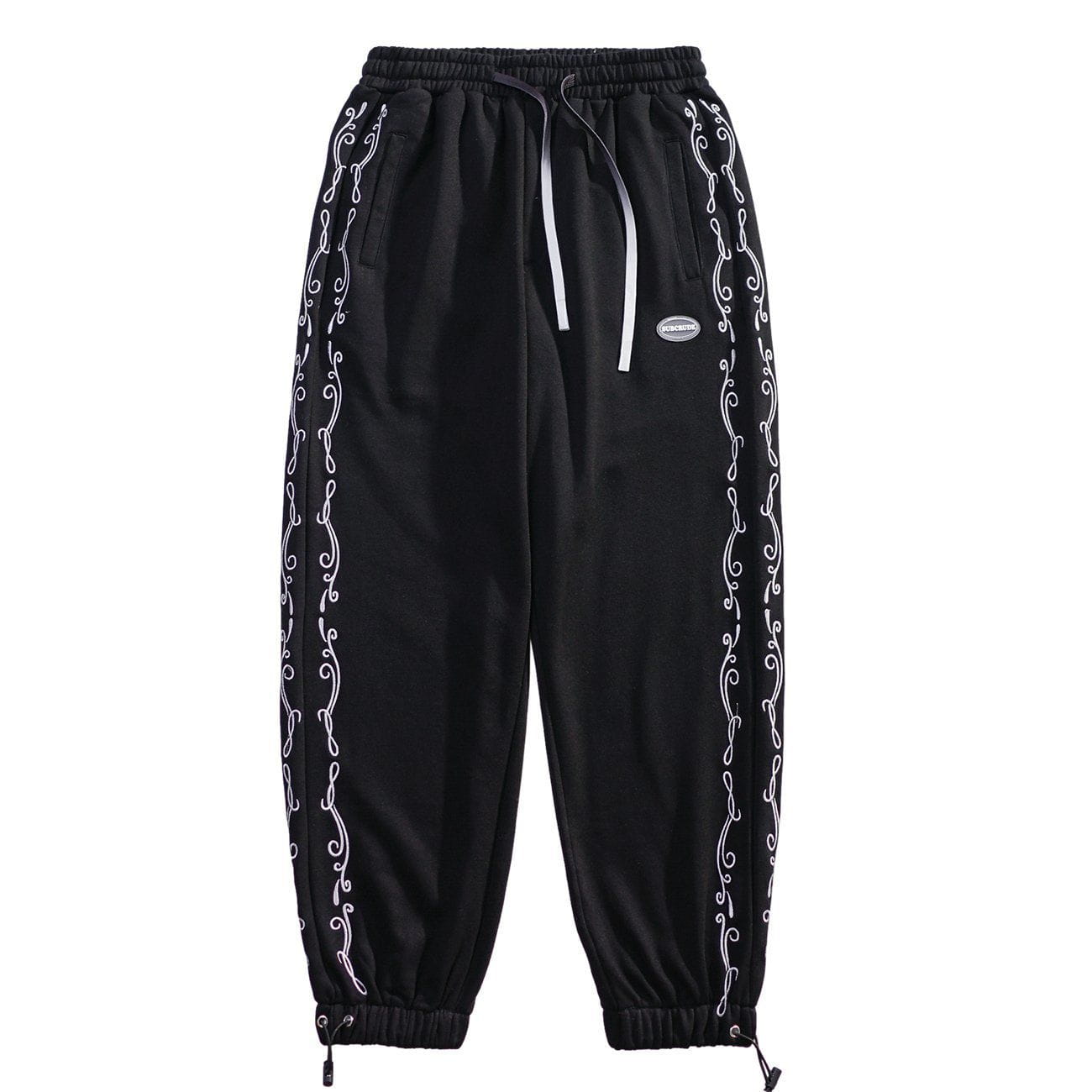 Side Bandana Print Drawstring Sweatpants