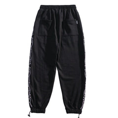 Side Bandana Print Drawstring Sweatpants