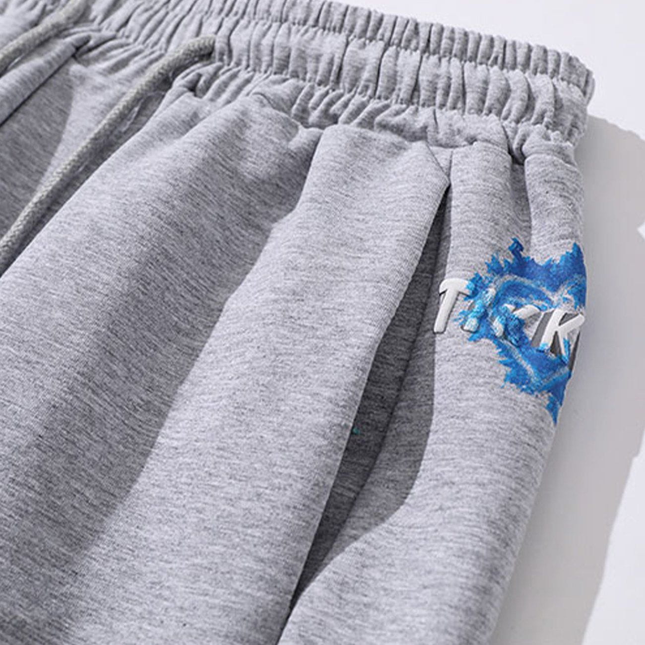 Side Letter Print Sweatpants