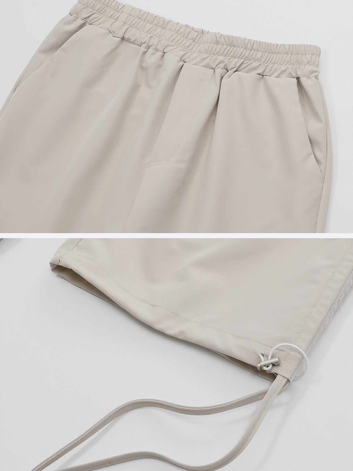 Side Pocket Drawstring Cargo Pants