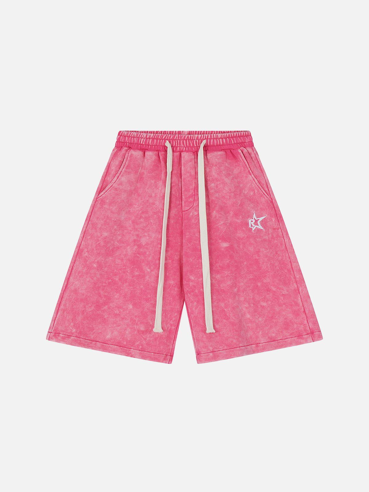 Side Stripe Washed Shorts