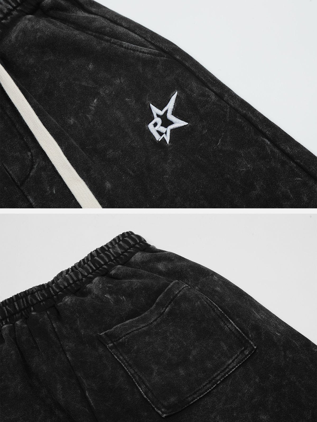 Side Stripe Washed Shorts