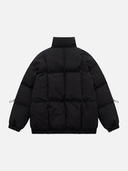 Schlichter Wintermantel mit Kordelzug