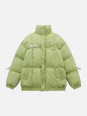 Schlichter Wintermantel mit Kordelzug