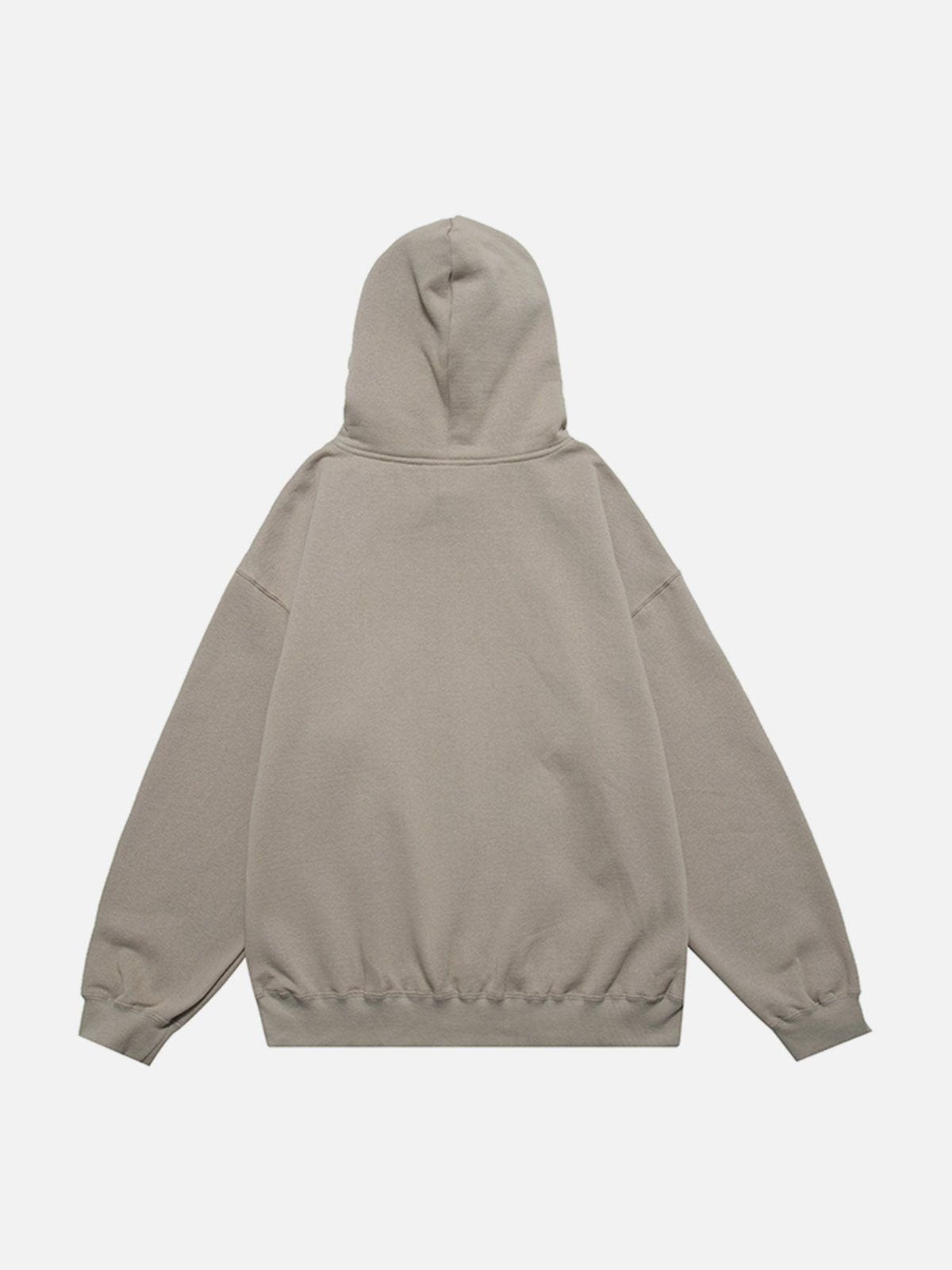 Simple Letter Print Hoodie