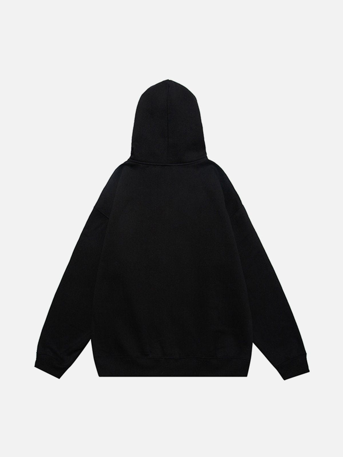Simple Letter Print Hoodie