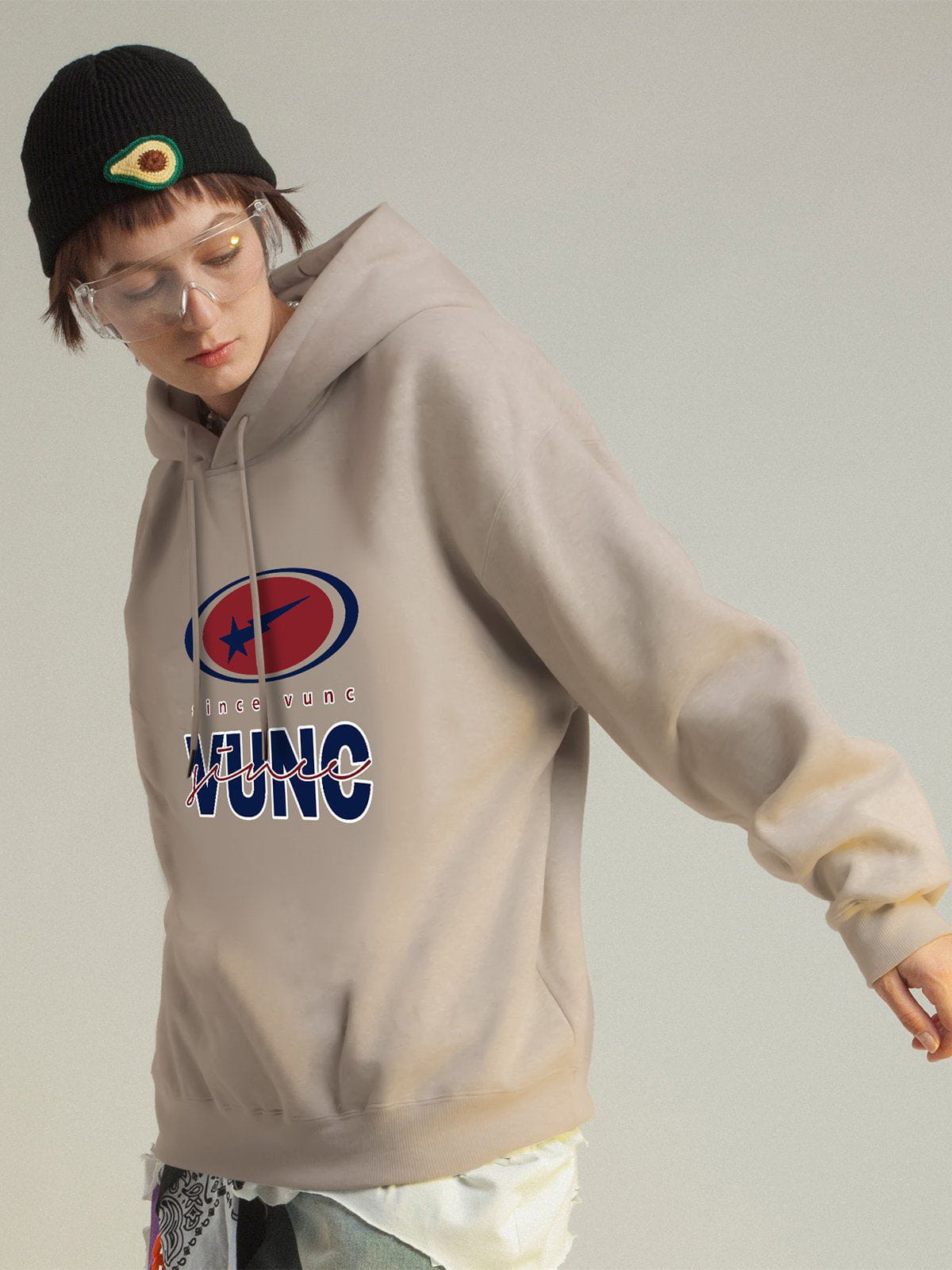 Simple Letter Print Hoodie