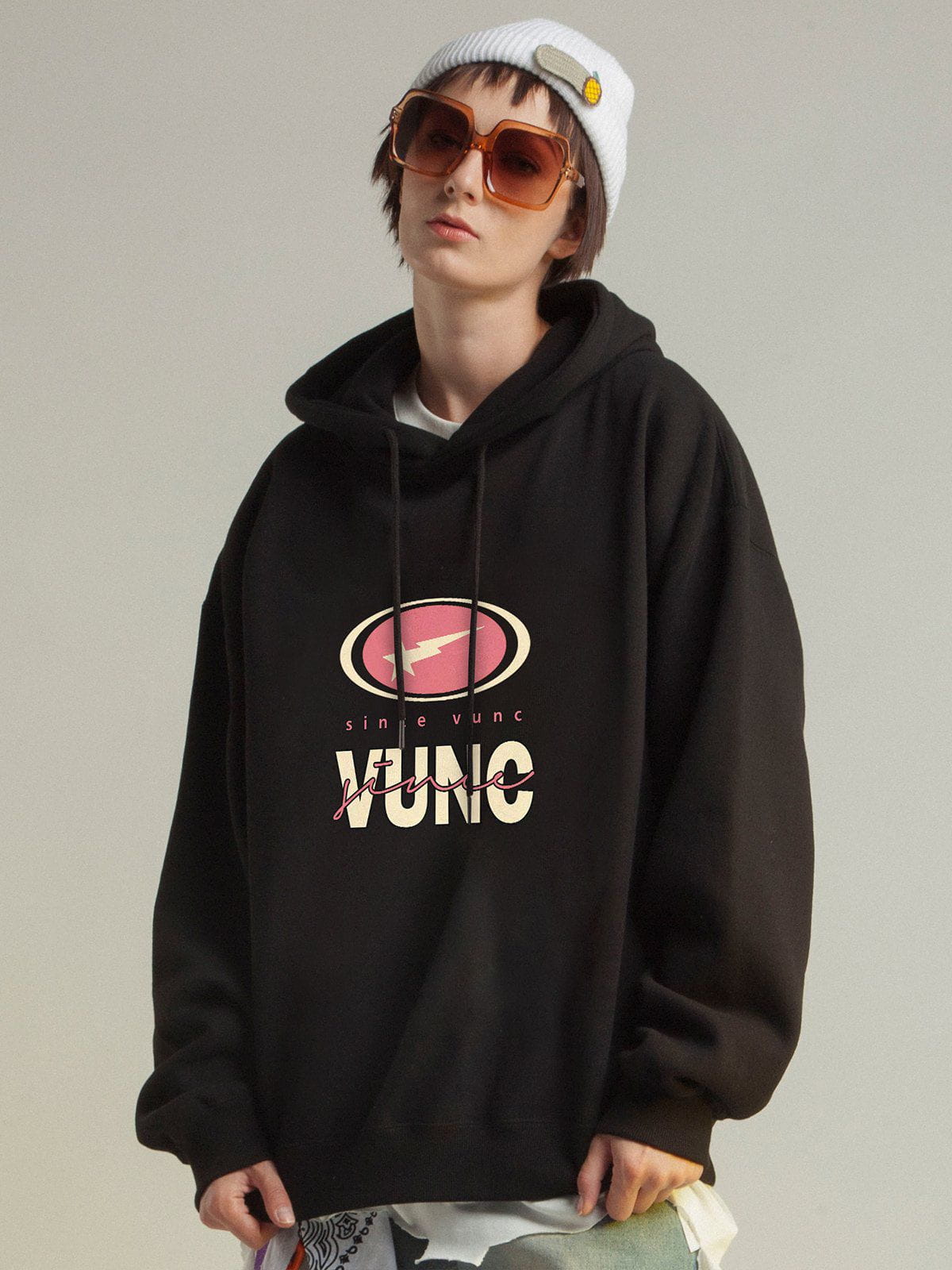 Simple Letter Print Hoodie