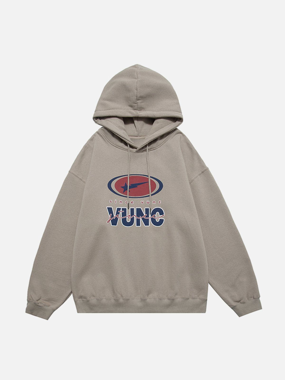 Simple Letter Print Hoodie