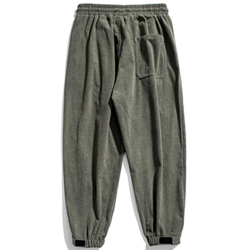 Simple Pure Color Corduroy Joggers