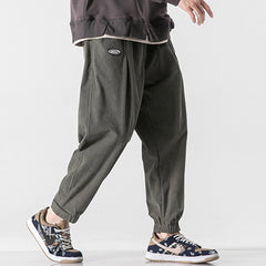 Simple Pure Color Corduroy Joggers