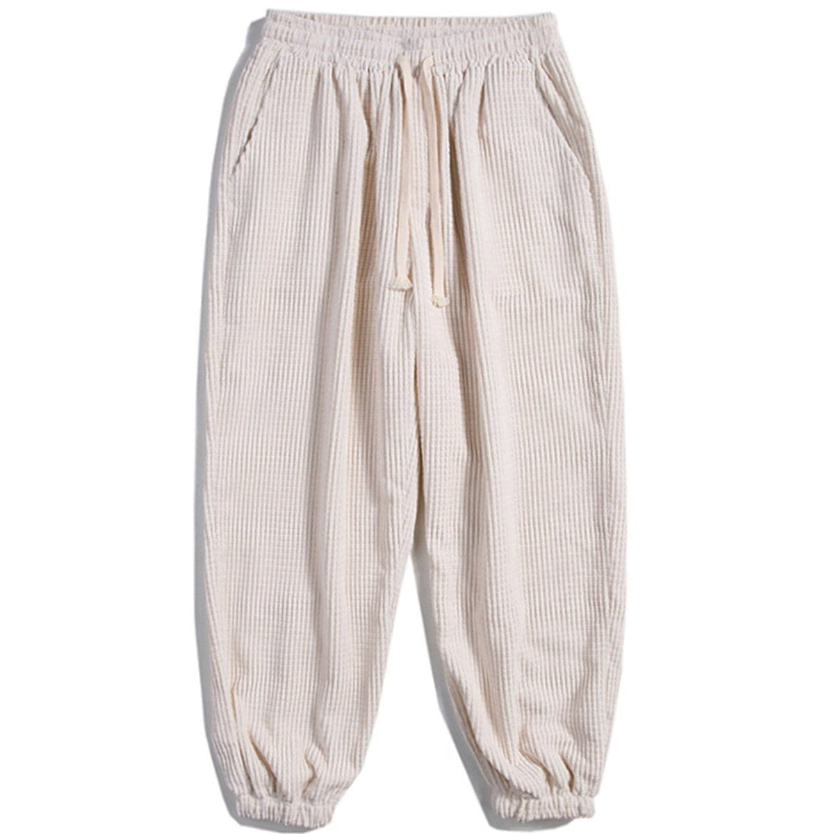 Simple Pure Color Corduroy Joggers