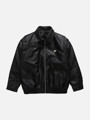 Wintermantel mit Totenkopf-Stickerei