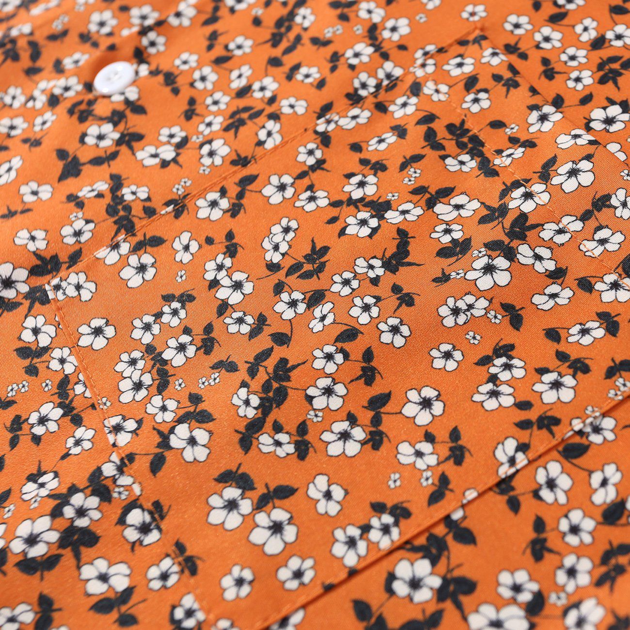 Small Floral Print Long-sleeved Shirt