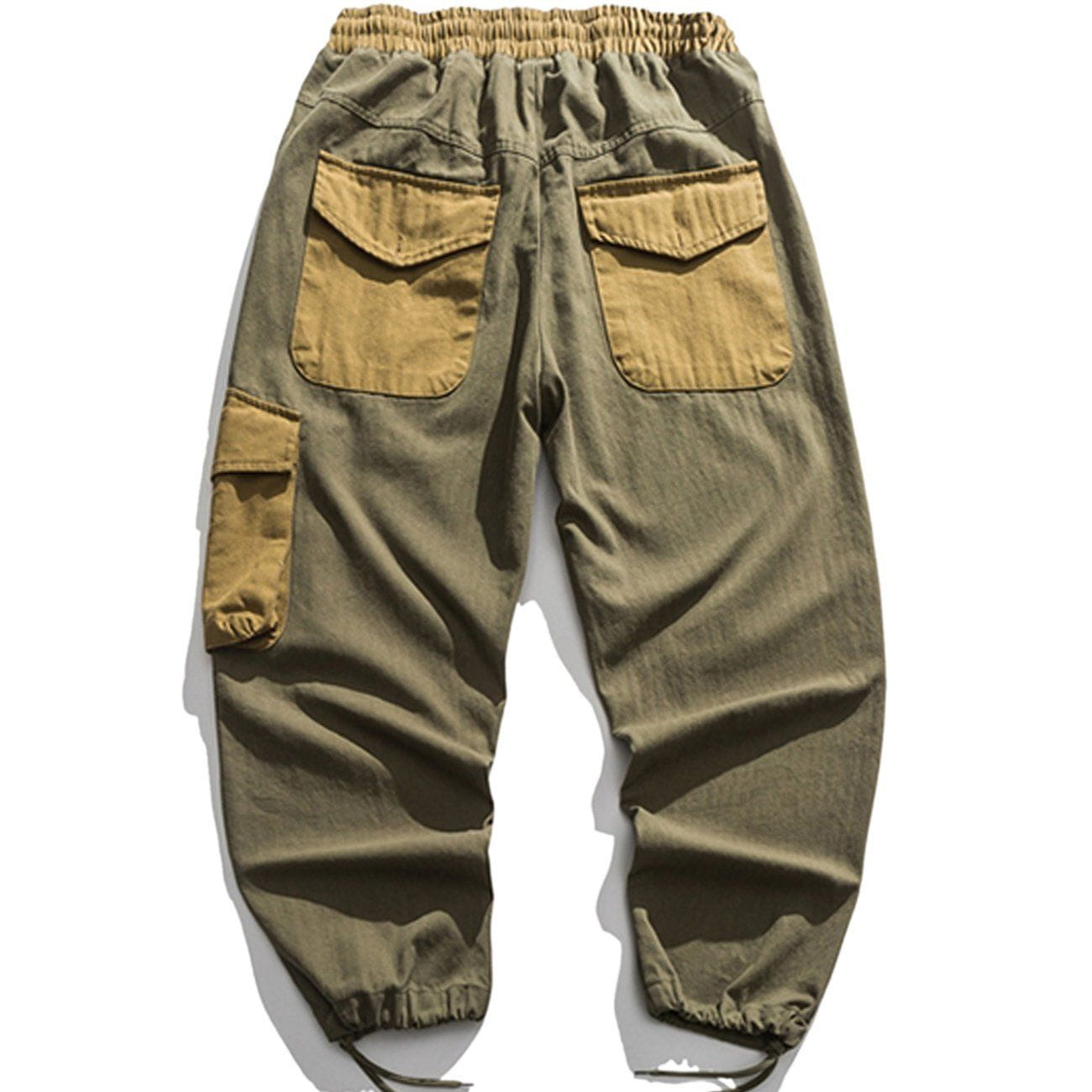 Solid Color Cargo Pants