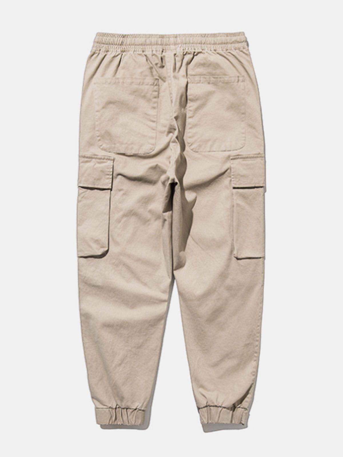 Solid Color Casual Cargo Pants