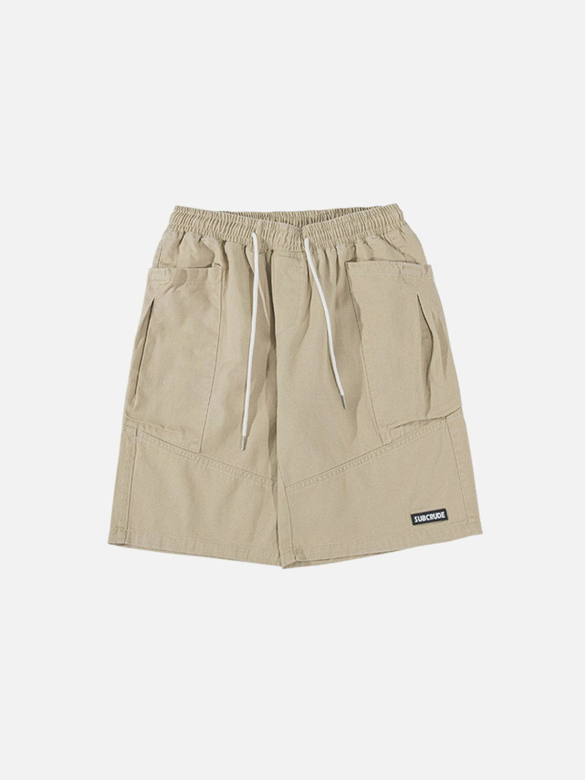 Solid Color Drawstring Shorts