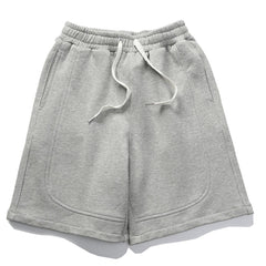 Solid Color Drawstring Shorts