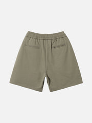 Solid Color Drawstring Shorts