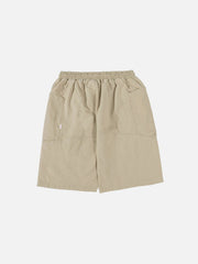 Solid Color Drawstring Shorts