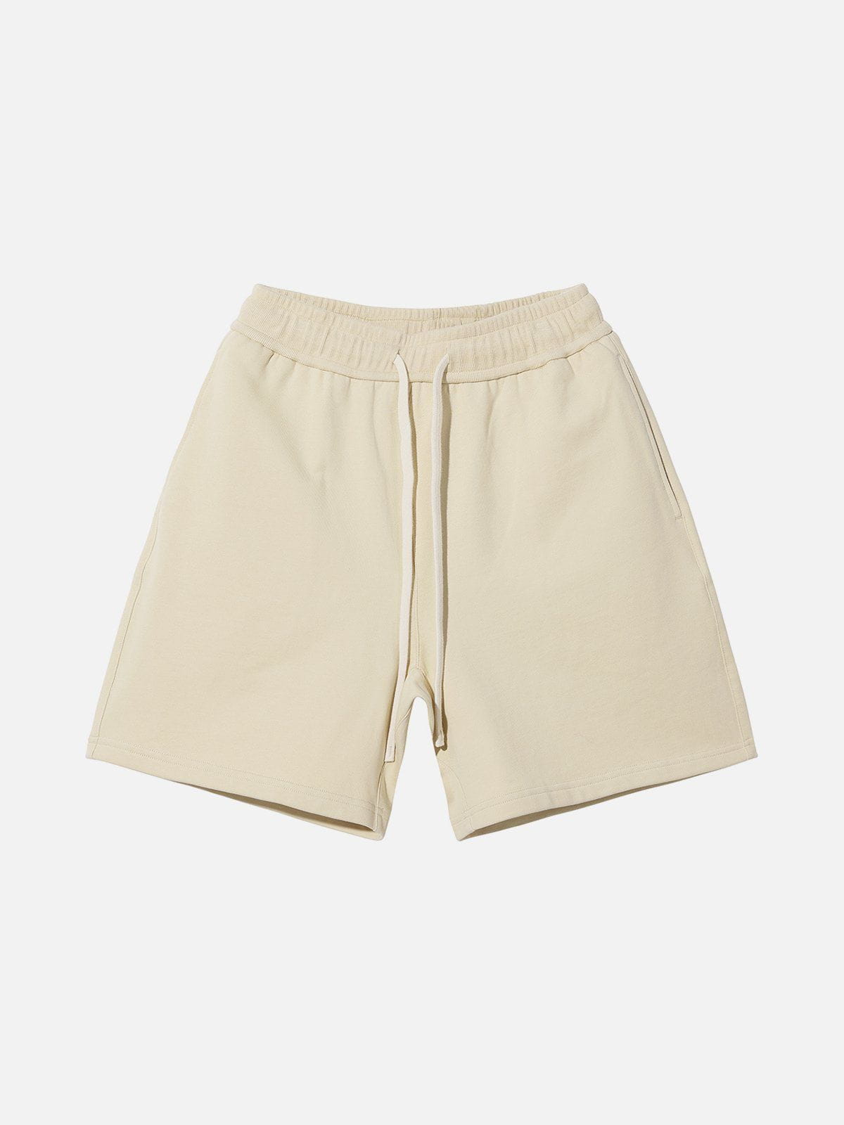 Solid Color Drawstring Shorts