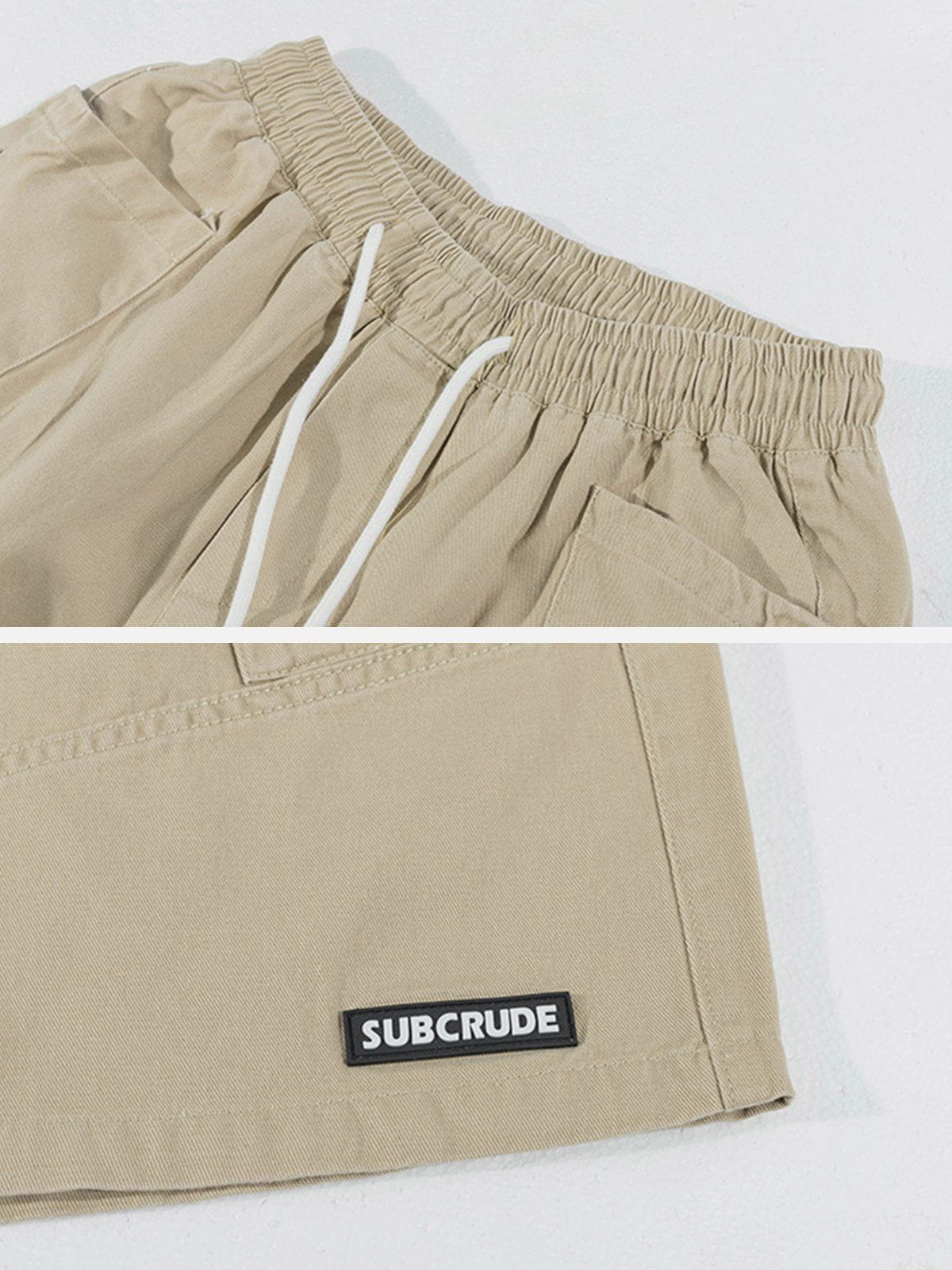 Solid Color Drawstring Shorts