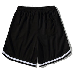 Solid Color Drawstring Shorts