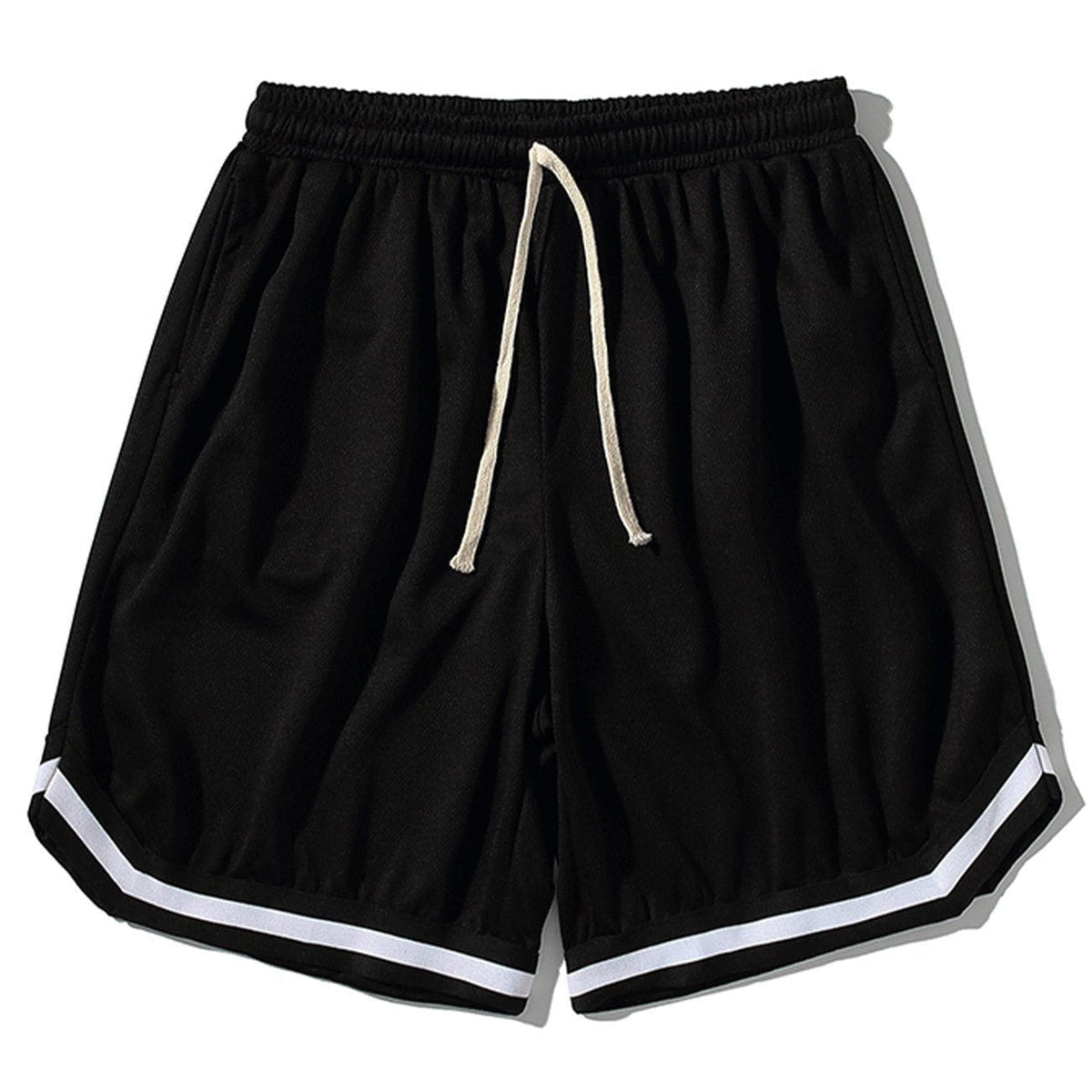 Solid Color Drawstring Shorts