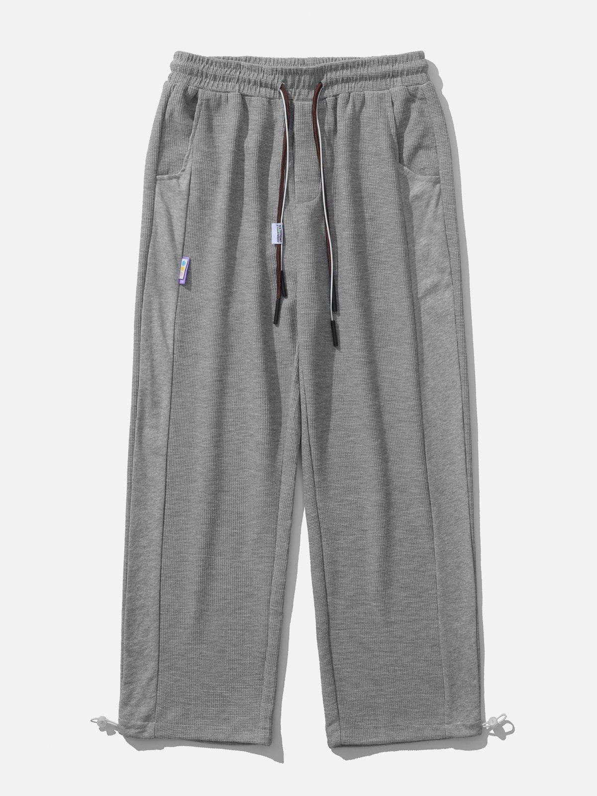 Solid Color Drawstring Sweatpants