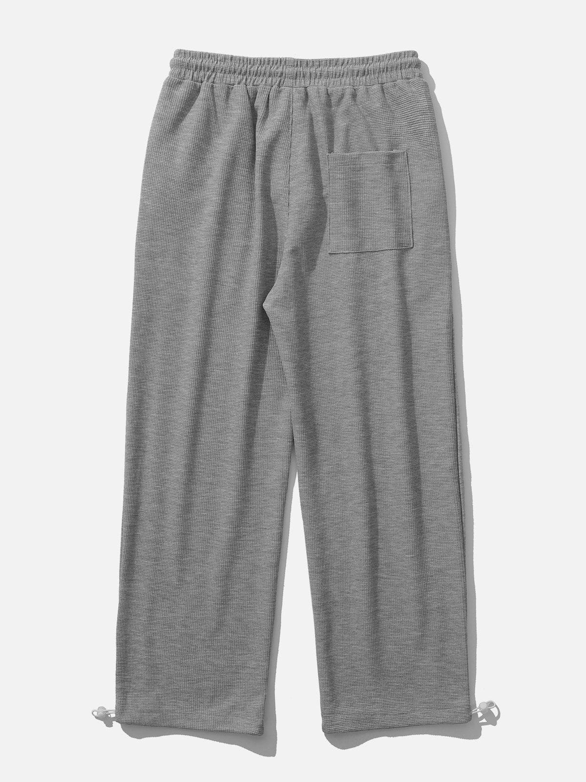 Solid Color Drawstring Sweatpants