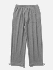 Solid Color Drawstring Sweatpants