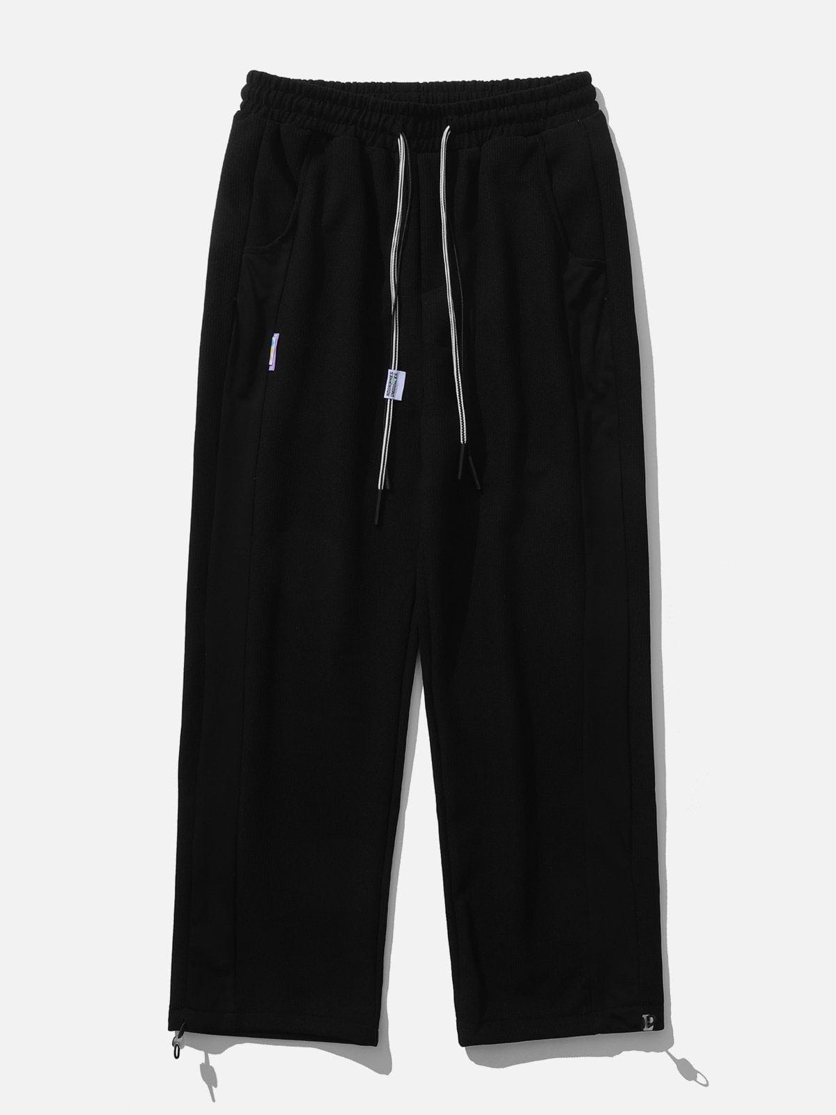 Solid Color Drawstring Sweatpants