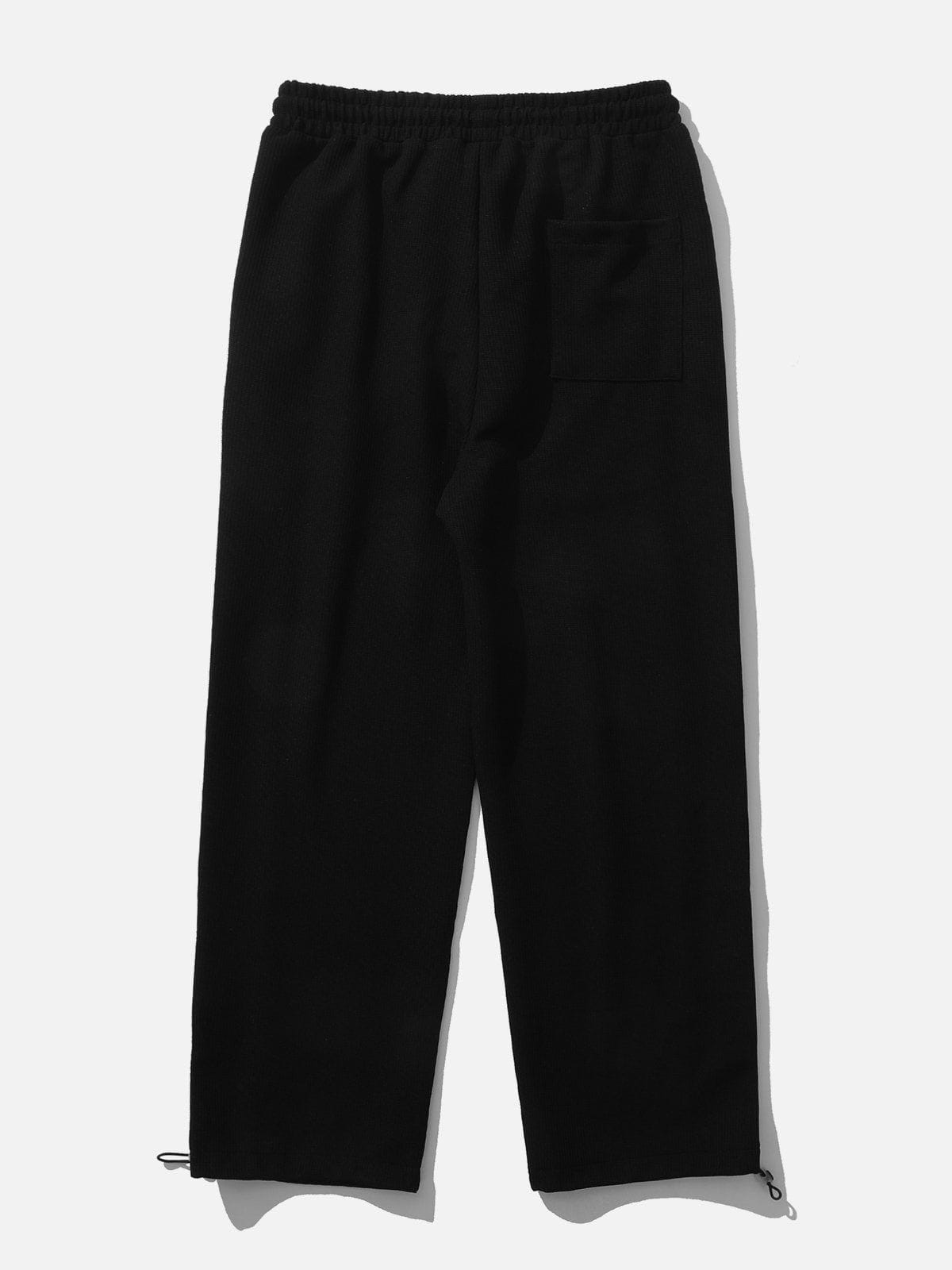 Solid Color Drawstring Sweatpants