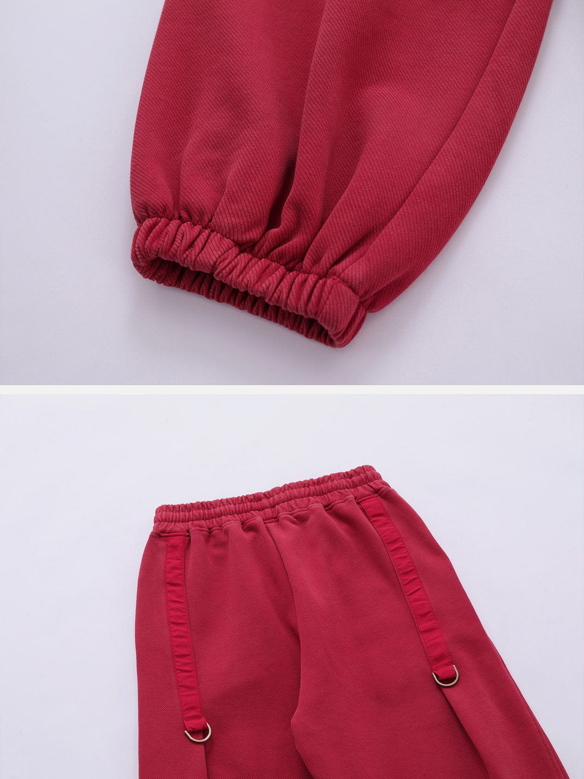 Solid Color Ruffle Sweatpants