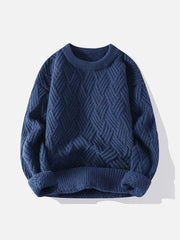 Solid Color Weave Cozy Sweater