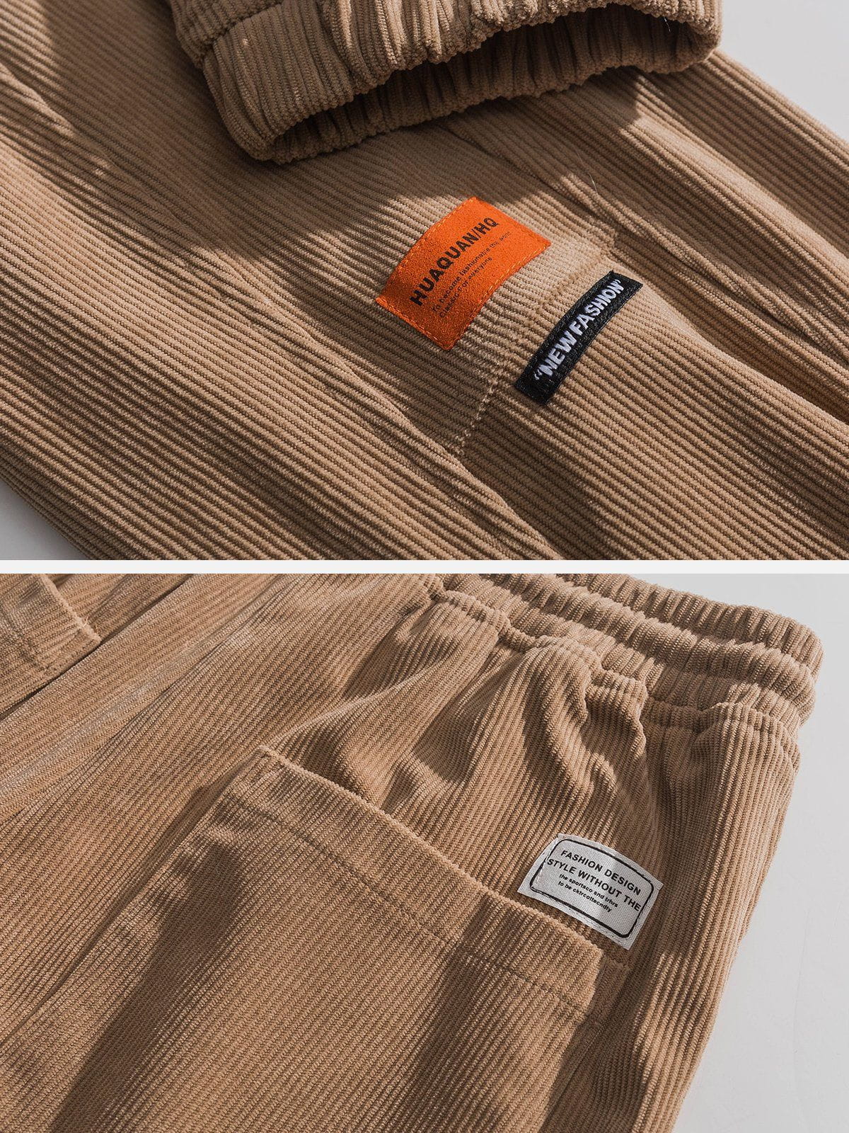 Solid Corduroy Sweatpants