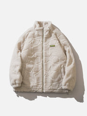 Wintermantel aus Wildleder in Uni