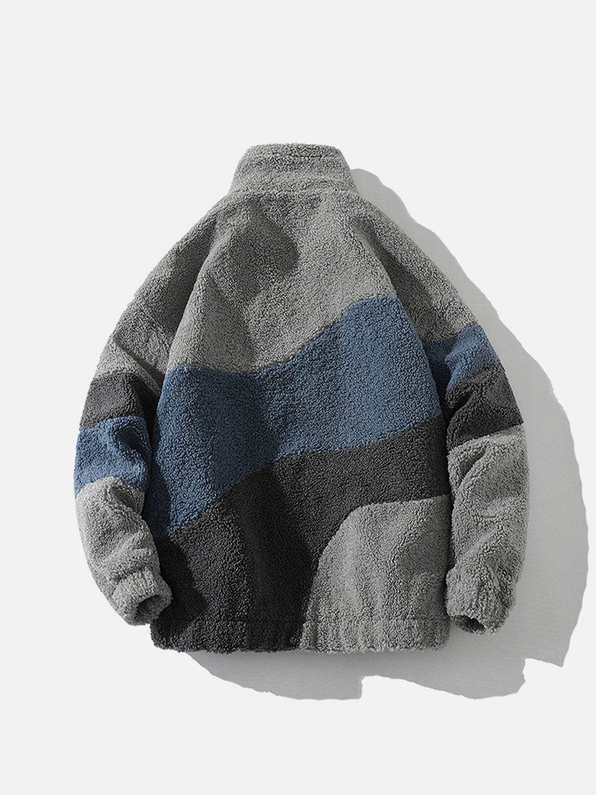 Splicing Contrast Sherpa Coat