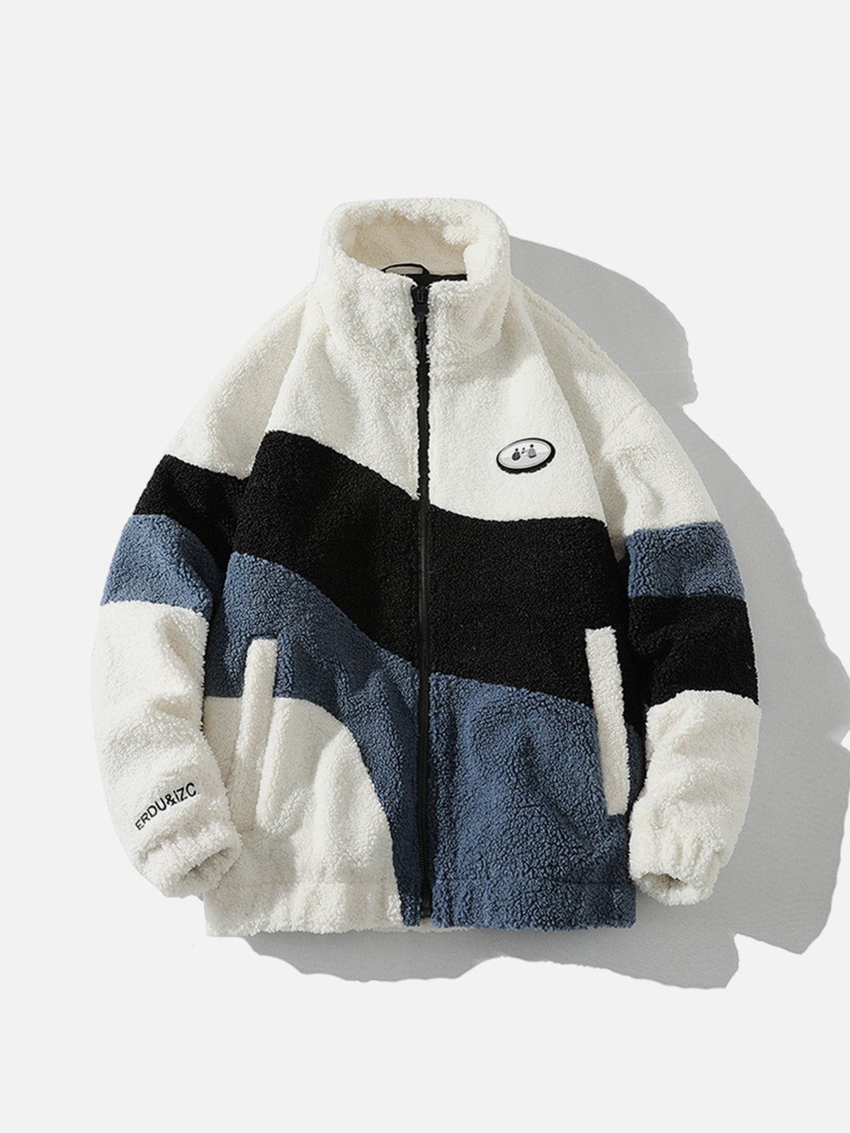 Splicing Contrast Sherpa Coat
