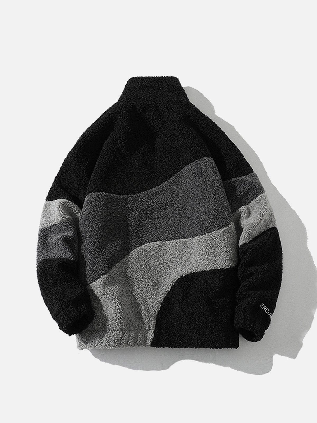 Splicing Contrast Sherpa Coat