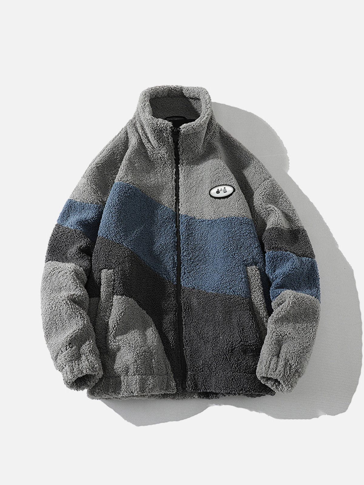 Splicing Contrast Sherpa Coat