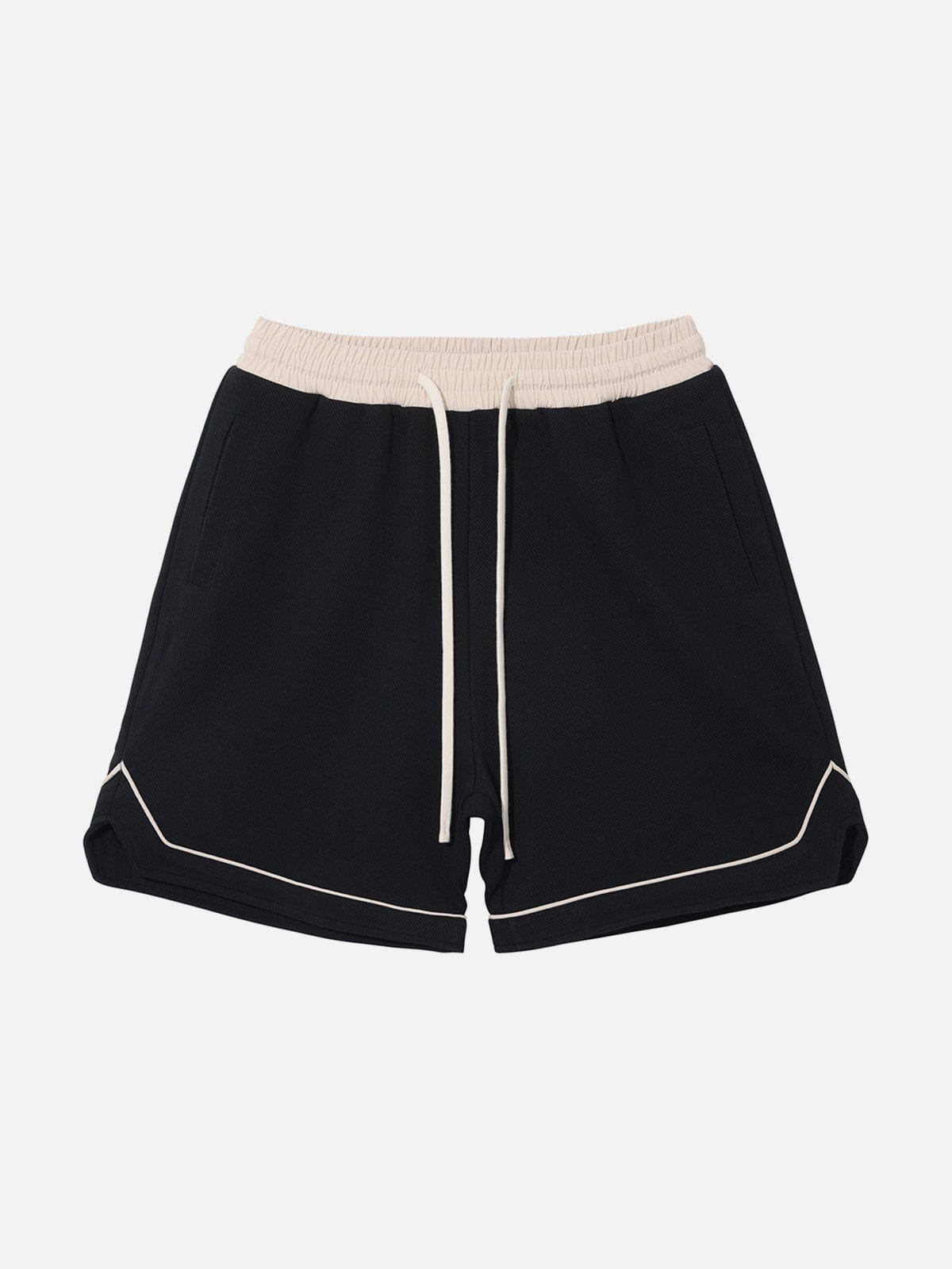 Splicing Drawstring Shorts