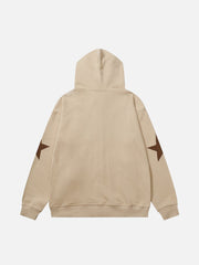 Star Graphic Print Hoodie